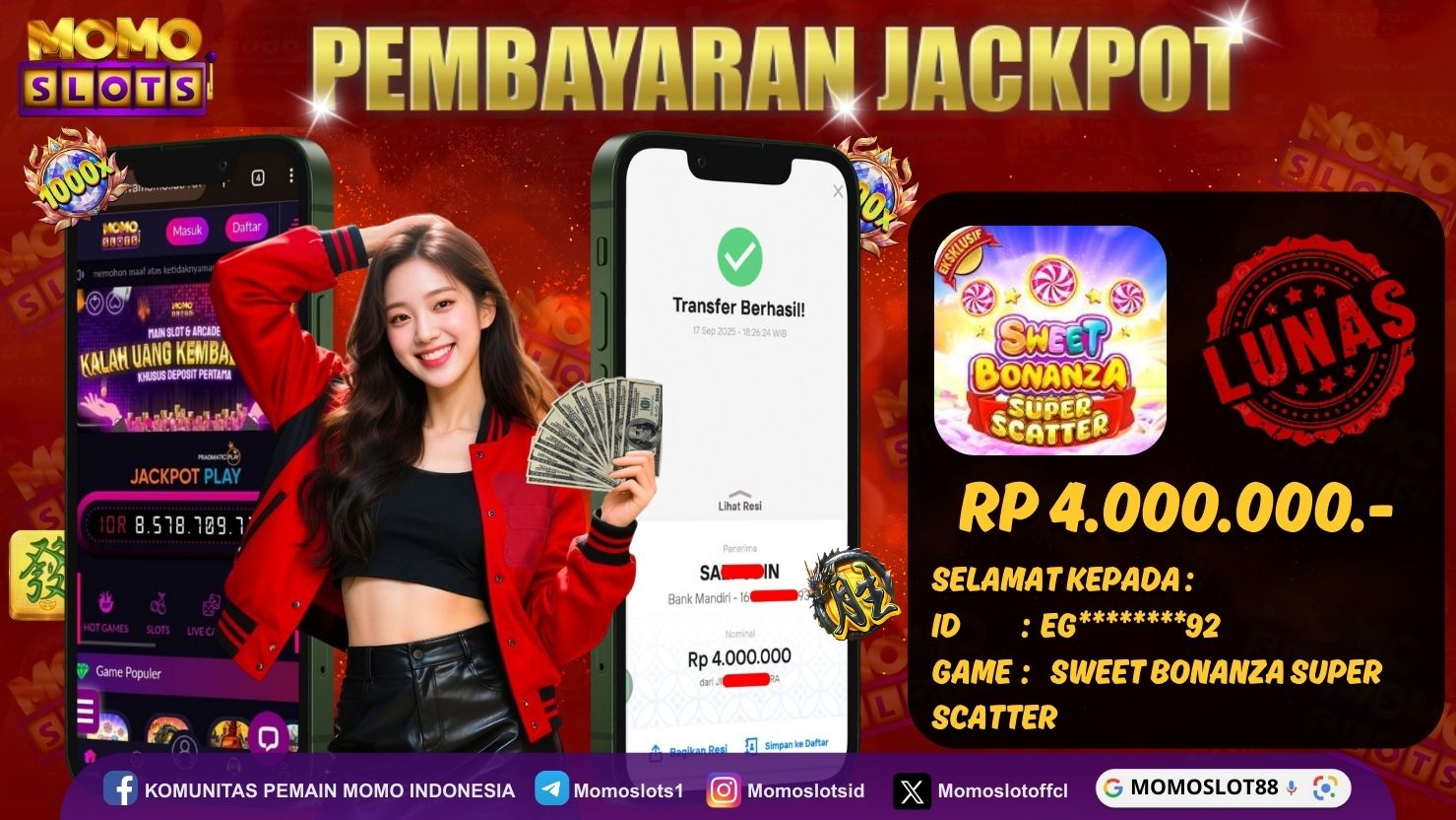 MOMOSLOTS JACKPOT SLOT SWEET BONANZA SUPER SCATTER